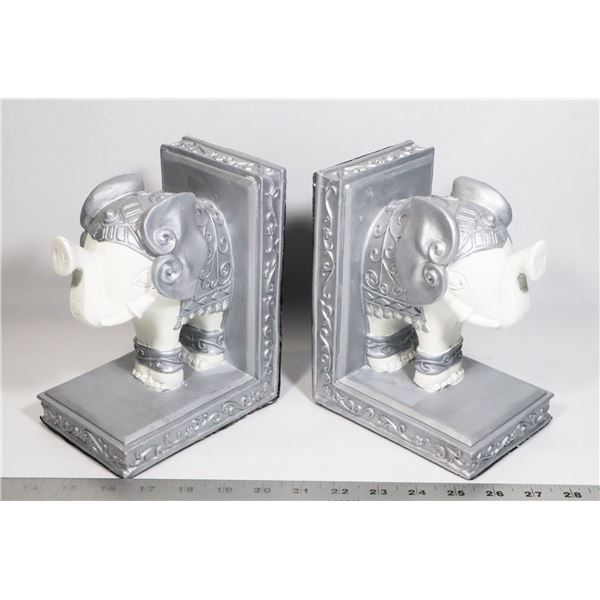 SET OF ELEPHANT THEME BOOK ENDS