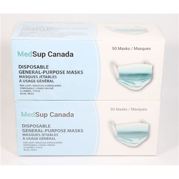 MEDSUP CANADA MASKS 50PK X2