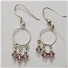 Image 1 : SILVER CRYSTAL EARRINGS