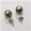 Image 3 : SILVER TAHITION PEARL EARRINGS