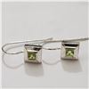 SILVER PERIDOT EARRINGS