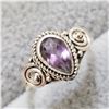 Image 2 : SILVER AMETHYST RING SIZE 7.5