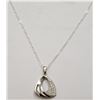 Image 2 : SILVER CZ 16"  NECKLACE