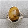 Image 1 : SILVER TIGER EYE 6G  RING SIZE 9