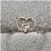 Image 1 : SILVER CUBIC ZIRCONIA RING SIZE 8