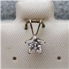 Image 1 : 10K YELLOW GOLD CUBIC ZIRCONIA PENDANT