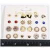 Image 1 : 12 NEW PAIRS OF ASSORTED STUD EARRINGS SET