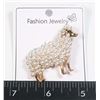 Image 1 : NEW FAUX PEARL SHEEP BROOCH