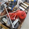 Image 2 : 2 TRAYS OF DUAL PULLEY LIFT, AIR LINES, GUTTER GUARD AND MORE