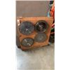 Image 1 : SAW BLADE STORAGE RACK WITH SAW BLADES
