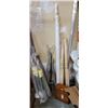 Image 1 : BUNDLE OF CURTAIN RAILS, DECORATIVE METAL RODS AND WOOD RAILING