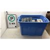 Image 1 : TOTE WITH TOOLBOX, SLIDES, METAL DECOR, PARKING SIGN