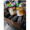 Image 2 : CRATE AND BOX OF WHEELS, CASTORS, FENCE CLIPS AND CAPS, PAILS