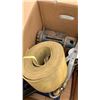Image 8 : 2 BOXES OF HEAVY DUTY CASTORS, LOAD STRAP, COME ALONG
