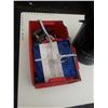 Image 2 : PAIL AND TRAY OF CLAMPS, SAW BLADES