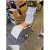 Image 2 : 4 FOLDING PATIO CHAIRS, PATIO LOUNGER AND UMBRELLA STANDS