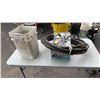 Image 1 : KLOCKNER MOELLER ELECTRICAL SAFETY SWITCH, COIL OF ELECTRICAL CABLE AND BUCKET OF FASTENERS