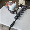 Image 1 : KASEI GAS EARTH AUGER - WORKING, NEEDS PIN TO CONNECT BIT - 6 INCH DIAMETER BIT