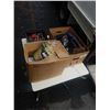 Image 1 : 2 BOXES AND TRAY OF TOOLS, POWER TOOLS, DRILL BITS