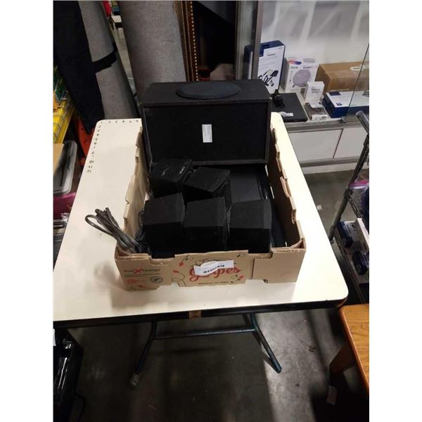 SONY S-MASTER DVD PLAYER AND SURROUND SPEAKERS