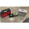 Image 1 : 4 METAL LOCKING BOXES WITH KEYS