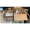 Image 1 : 2 BOXES OF MOVIE SET DECOR - MATS, CONTAINER, TEAPOT,
