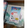 Image 2 : AQUA BLOCKS 10 X 10 INCH PRINTED BRICK BASE PLATES, LIGHT UP MIRROR AND PLASTIC ROLLS