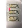 Image 1 : 3 - 1973 1 DOLLAR CANADIAN BILLS - LAST ISSUE OF 1 DOLLAR BILLS