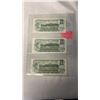 Image 2 : 3 - 1973 1 DOLLAR CANADIAN BILLS - LAST ISSUE OF 1 DOLLAR BILLS