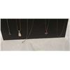 Image 2 : LOT OF STERLING AND 925 NECKLACES AND PENDENTS