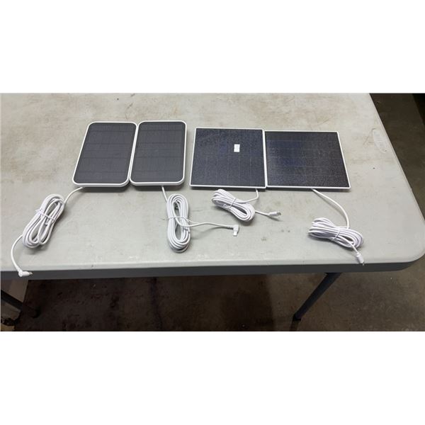 4 AS NEW EUFY SECURITY SOLAR SECURITY CAMERA CHARGERS