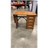 Image 1 : VINTAGE 4 DRAWER DROPLEAF DESK