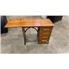 Image 2 : VINTAGE 4 DRAWER DROPLEAF DESK
