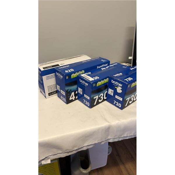 4 OPEN BOX BROTHER TONER CARTRIDGES