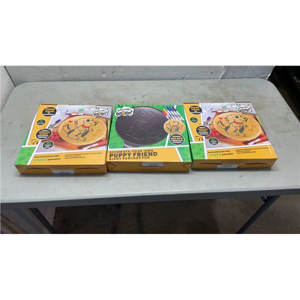 3 PUPPY FRIEND GIANT PANCAKE PANS