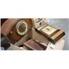 Image 1 : 2 MANTLE CLOCKS AND WOOD JEWELRY BOX