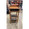 Image 1 : 3 TIER 1 DRAWER ACCENT TABLE