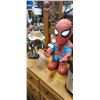 Image 1 : FLOWER TABLE LAMP AND SPIDERMAN FIGURE