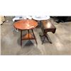 Image 1 : VINTAGE DROPLEAF ENDTABLE AND 3 LEG ENDTABLE