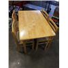 Image 2 : MAPLE DINING TABLE WITH 4 CHAIRS