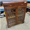 Image 1 : 2 DRAWER 4 SHELF WATERFALL STYLE STORAGE/DISPLAY CABINET
