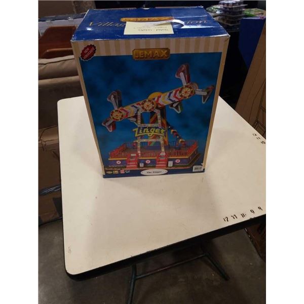 LEMAX THE ZINGER CARNIVAL RIDE FIGURE - WORKING, WITH LIGHTS, SOUND, MOVEMENT