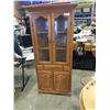 Image 1 : GLASS DOOR CORNER CABINET
