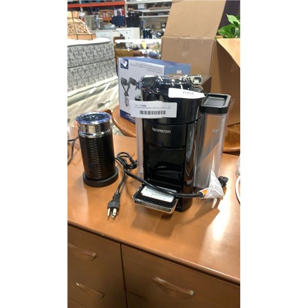 AS NEW NESPRESSO VERTUO COFFEE AND ESPRESSO MAKER WITH AEROCCINO - RETAIL $325