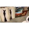 Image 1 : 3 CANVAS PRINTS AND 2 PRINTS