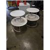 Image 1 : 4 PIECE TILE TOP COFFEE TABLE SET