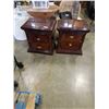 Image 1 : PAIR OF ITALIAN 2 DRAWER NIGHTSTANDS WITH SLIDING TOP STORAGE