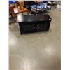 Image 1 : BLACK GLASS DOOR TV STAND
