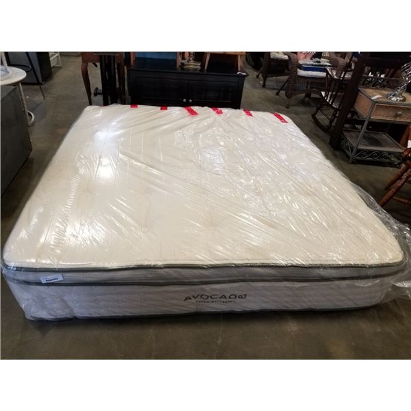 KING SIZE AVOCADO GREEN MATTRESS - RETAIL $1900