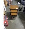 Image 1 : 3 RUSTIC NESTING TABLES